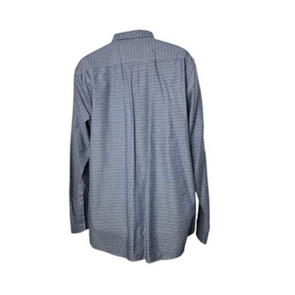 Banana Republic Blue & White Long Sleeve Button Up Shirt Men's XL - Picture 3 of 9